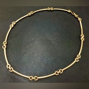 Rare! Authentic Vintage Christian Dior Gold-Tone Chain Link Necklace